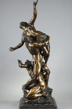 Pamono After Giambologna, Abduction of the Sabine Women, 19th Century, Large Bronze Sculpture><noscript><img width=
