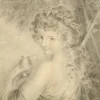 Hot Pamono After Giovanni Battista Cipriani, Bacchante, Early 19th Century, Graphite Drawing