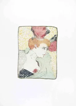 Sale Pamono After H. de Toulouse-Lautrec, Marcelle Lender en Buste, Lithograph, 1970s