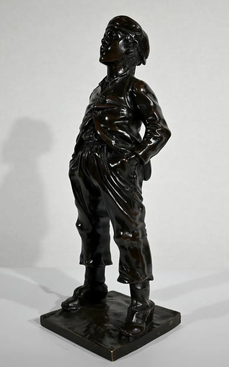 New Pamono After H. Hertzberg, Le Siffleur, 19th-Century, Bronze