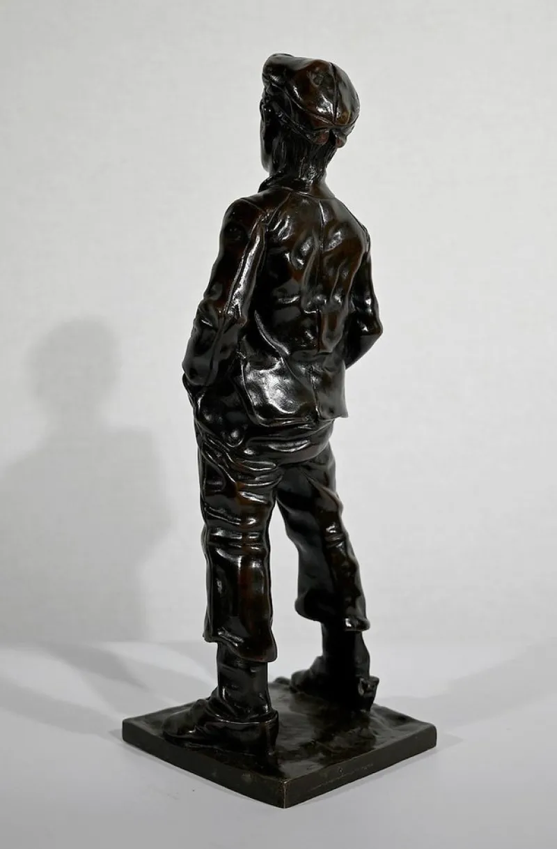 New Pamono After H. Hertzberg, Le Siffleur, 19th-Century, Bronze