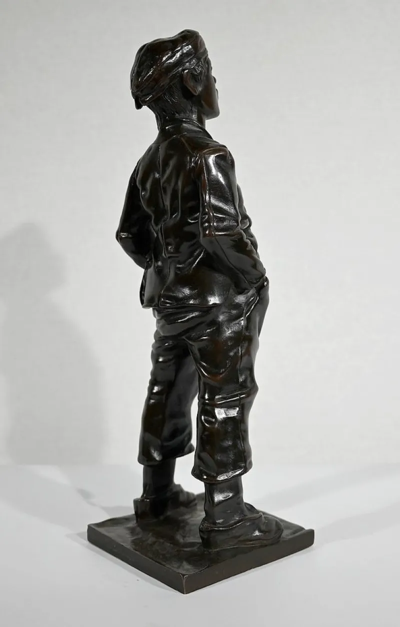 New Pamono After H. Hertzberg, Le Siffleur, 19th-Century, Bronze