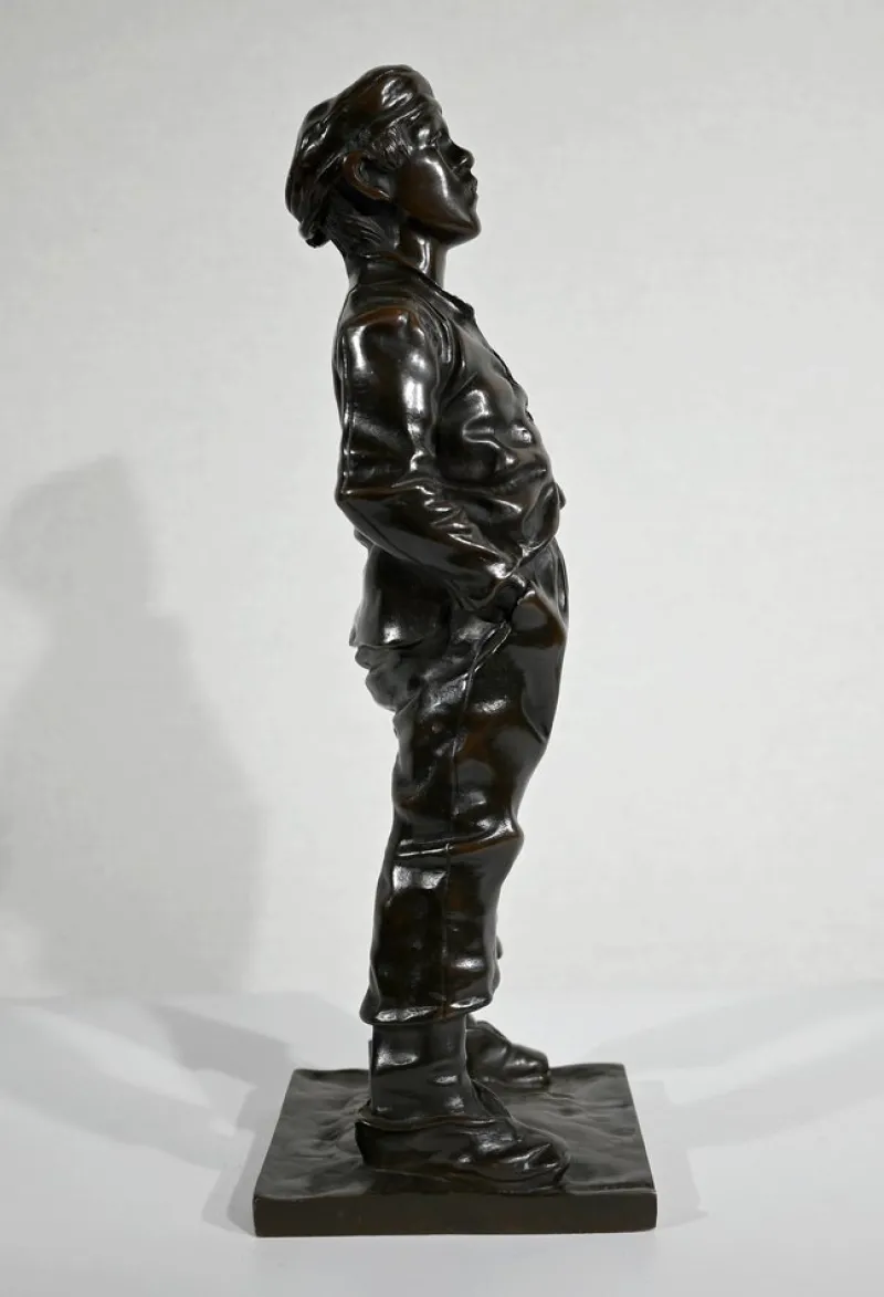 New Pamono After H. Hertzberg, Le Siffleur, 19th-Century, Bronze