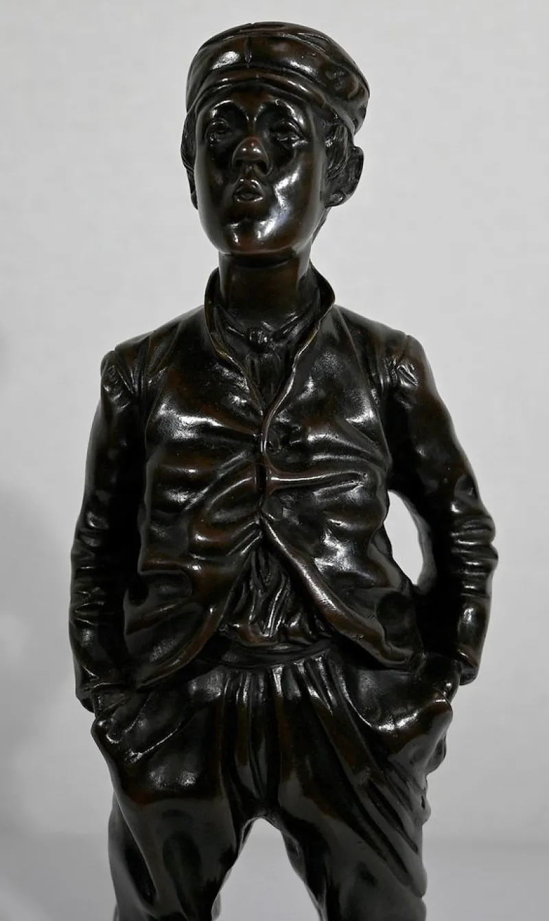New Pamono After H. Hertzberg, Le Siffleur, 19th-Century, Bronze