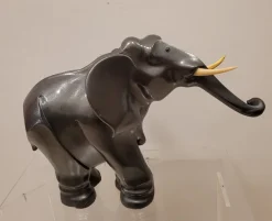 Pamono After Irénée Rochard, Art Deco Elephant, 1920s, Babbitt><noscript><img width=