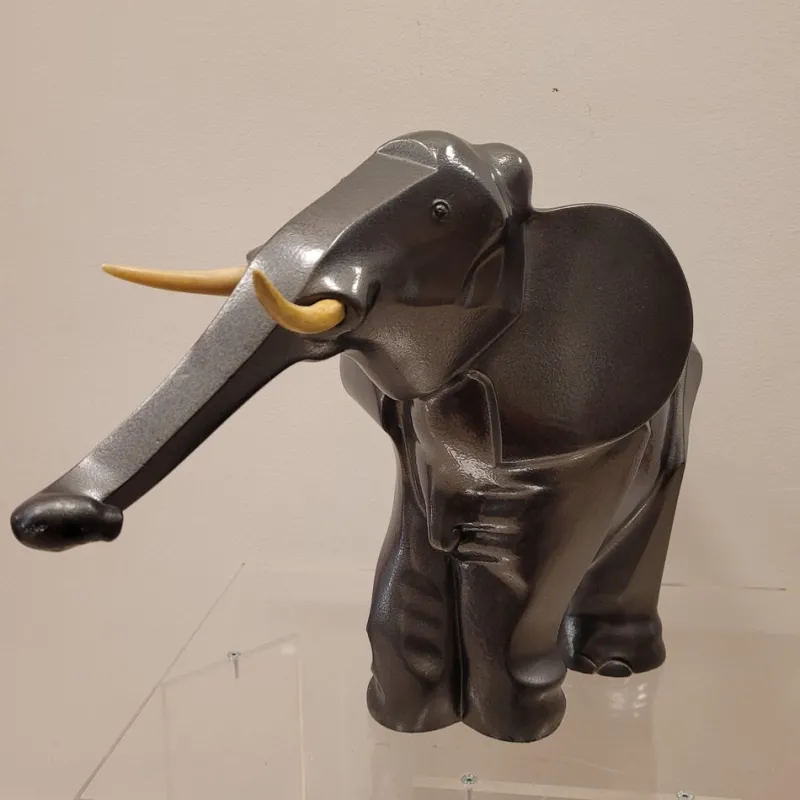 Pamono After Irénée Rochard, Art Deco Elephant, 1920s, Babbitt> Art Deco