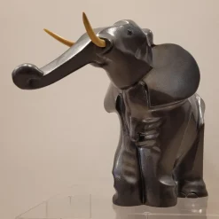 Pamono After Irénée Rochard, Art Deco Elephant, 1920s, Babbitt><noscript><img width=