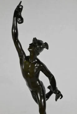 New Pamono After J. De Bologne, Mercure Volant, Late 1800s, Bronze