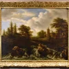 Pamono After Jacob Van Ruisdael, Landscape with Wood, 1670, Oil on Canvas, Framed> Old Masters|Classical