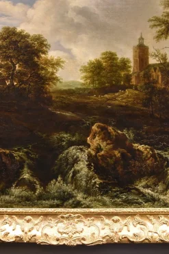 Pamono After Jacob Van Ruisdael, Landscape with Wood, 1670, Oil on Canvas, Framed><noscript><img width=