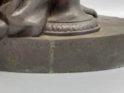 Pamono After Jean Antoine Houdon, Allegory of Winter, 1875, Bronze><noscript><img width=
