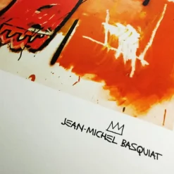 Pamono After Jean-Michel Basquiat, Composition, Limited Edition Lithograph, 1980s><noscript><img width=