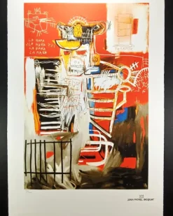 Online Pamono After Jean-Michel Basquiat, Composition, Limited Edition Lithograph, 1980s