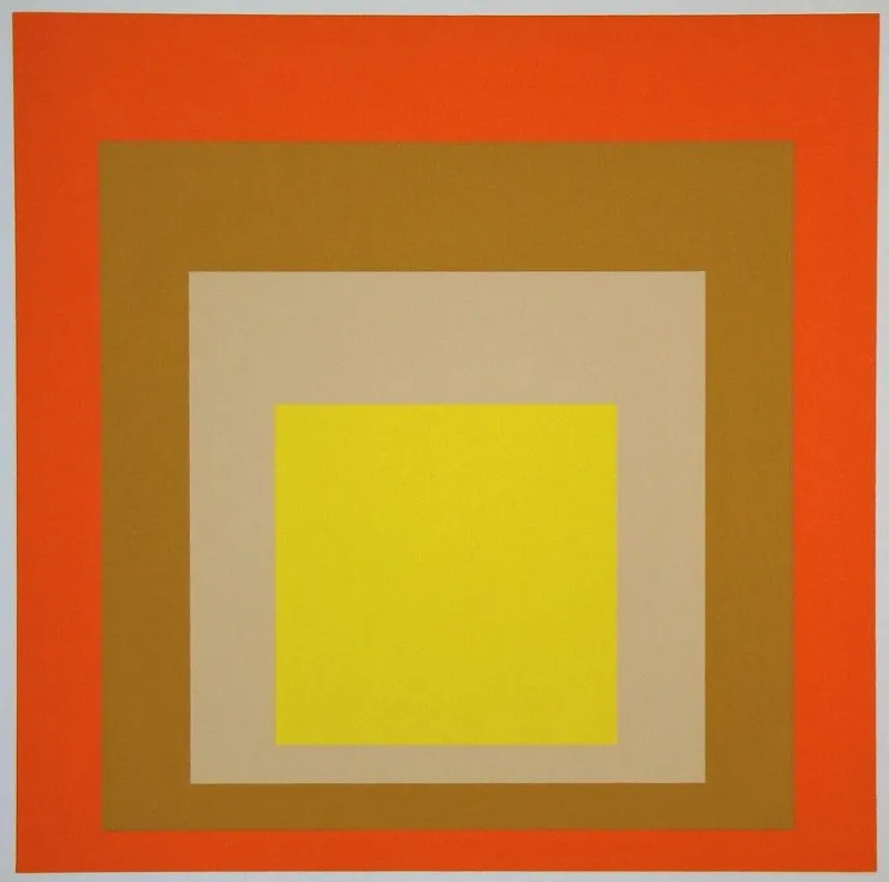 Pamono After Josef Albers, Homage to the Square: Yes Sir, 1977, Silkscreen> Prints & Multiples