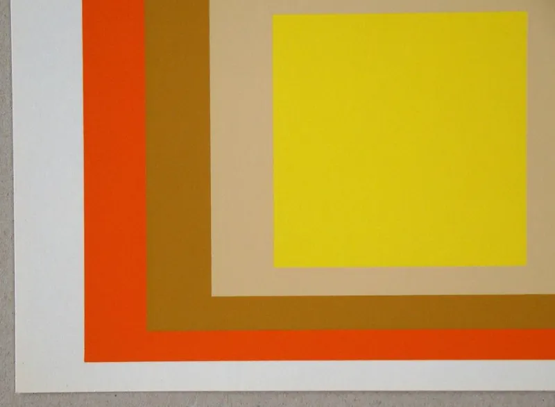 Pamono After Josef Albers, Homage to the Square: Yes Sir, 1977, Silkscreen> Prints & Multiples
