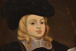 Pamono After Juan Bautista Martínez Del Mazo, Charles II King of Spain Portrait as a Child, 1667, Oil on Canvas, Framed><noscript><img width=