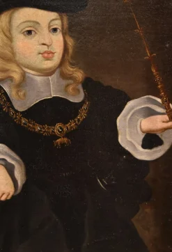Pamono After Juan Bautista Martínez Del Mazo, Charles II King of Spain Portrait as a Child, 1667, Oil on Canvas, Framed><noscript><img width=