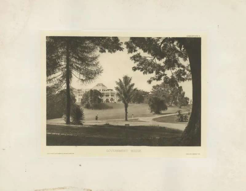 Pamono After Kleingrothe, Government House in Colonial Singapore, 1907, Photographic Heliograph> Photography