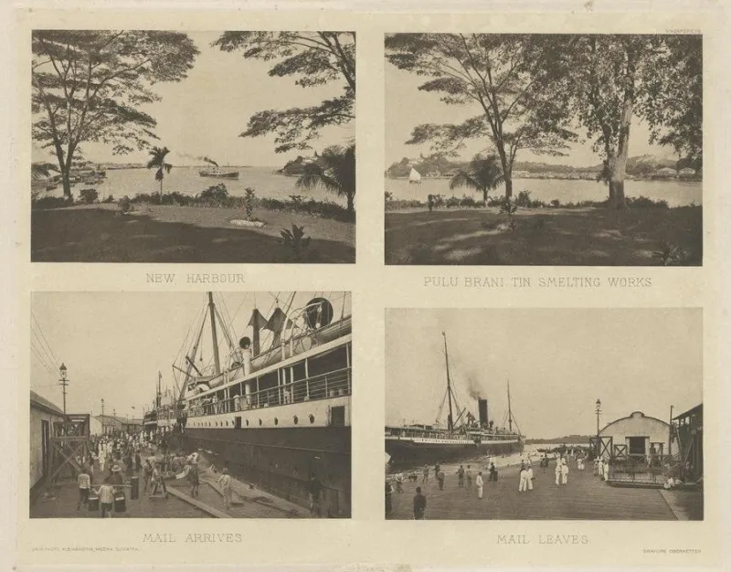 Pamono After Kleingrothe, Harbour Views of Colonial Singapore, 1907, Photographic Heliogravure> Photography