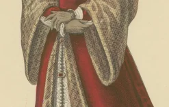 Pamono After Louis Marie Lanté, Anne Boleyn, Queen of England, Handcoloured Engraving, 1900><noscript><img width=