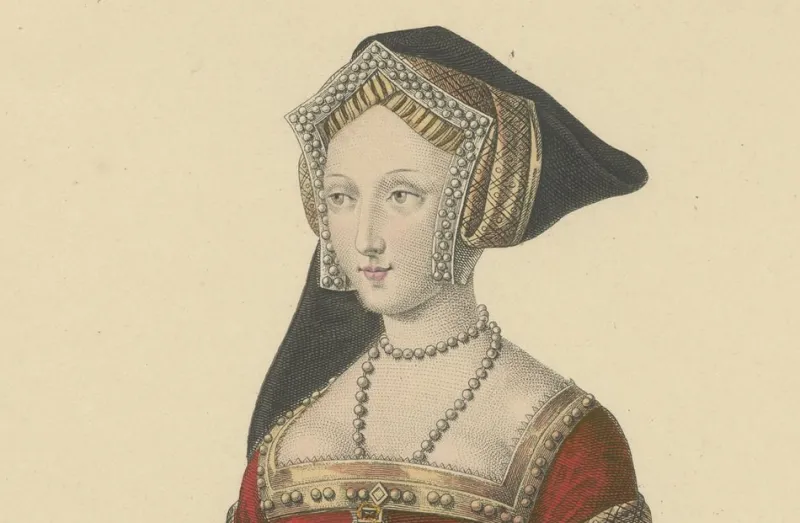 Pamono After Louis Marie Lanté, Anne Boleyn, Queen of England, Handcoloured Engraving, 1900> Prints & Multiples