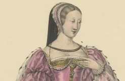 Pamono After Louis Marie Lanté, Diane De Poitiers, Mistress of Henri II, Handcoloured Engraving, 1900><noscript><img width=