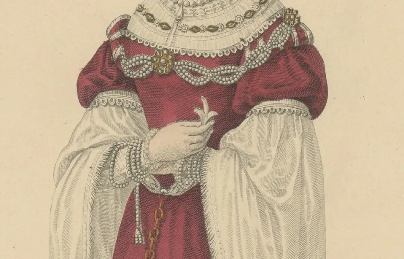 Pamono After Louis Marie Lanté, La Belle Paule, Toulouse Beauty, Handcoloured Engraving, 1900> Prints & Multiples