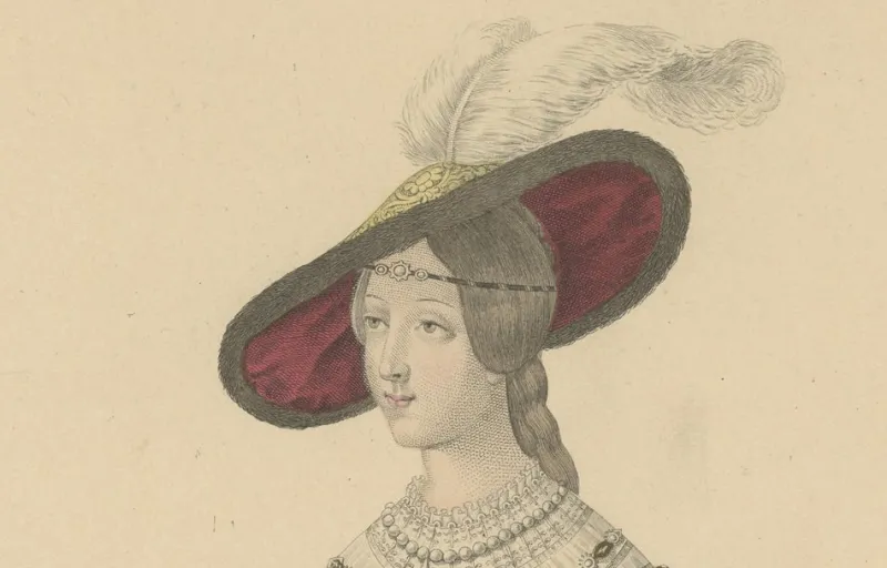 Pamono After Louis Marie Lanté, La Belle Paule, Toulouse Beauty, Handcoloured Engraving, 1900> Prints & Multiples