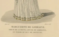 Pamono After Louis Marie Lanté, Marguerite De Lorraine, Duchess of Joyeuse, 1900, Handcoloured Engraving><noscript><img width=