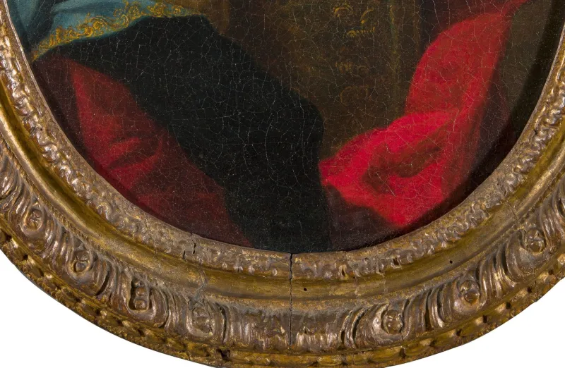 Outlet Pamono After Maria Giovanna Battista Clementi, Portrait, 1740, Oil on Canvas, Framed