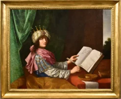 Pamono After Michele Desubleo, Portrait of King Solomon, 1650, Oil on Canvas> Old Masters|Classical