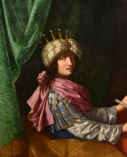Pamono After Michele Desubleo, Portrait of King Solomon, 1650, Oil on Canvas> Old Masters|Classical