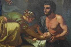 Outlet Pamono After Nicolas Poussin, Moses Saved from the Waters, 19th Century, Oil on Canvas, Framed