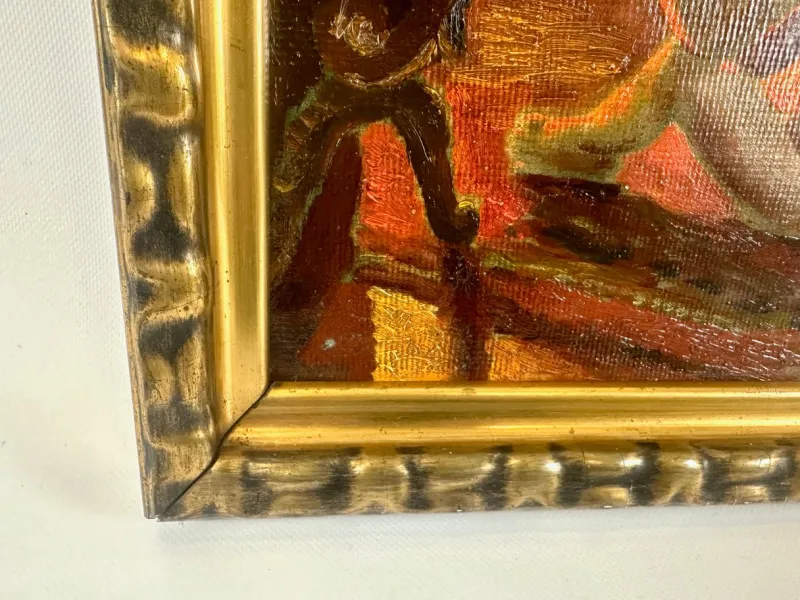 Discount Pamono After Paul Peel, After the Bath, 1900s, Oil on Canvas, Framed