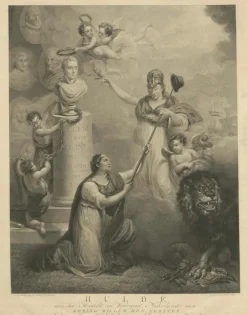Pamono After Pieneman, Allegory: King Willem I of the Netherlands, 1815, Engraving> Contemporary|Prints & Multiples