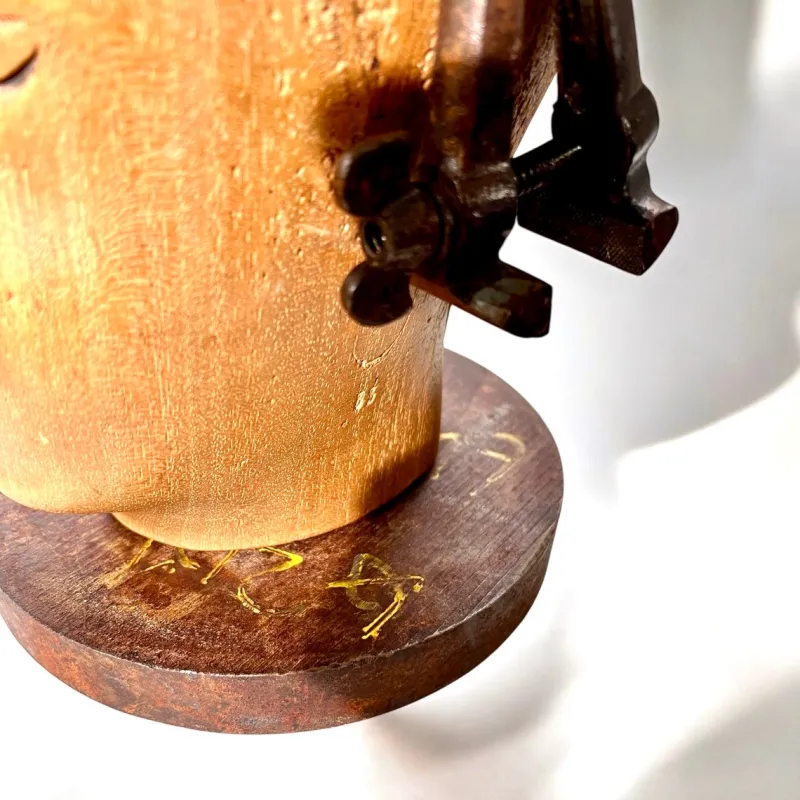 Pamono After Raoul Hausmann, Mechanical Head, 1970s, Wood> Minimalist|Abstraction