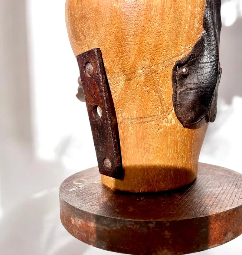 Pamono After Raoul Hausmann, Mechanical Head, 1970s, Wood> Minimalist|Abstraction
