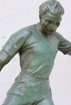 Pamono After Raymond Tschudin, Footballer, 1930s, Metal