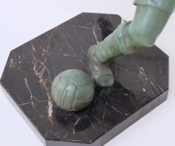 Pamono After Raymond Tschudin, Footballer, 1930s, Metal