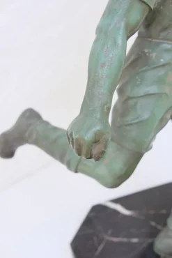Pamono After Raymond Tschudin, Footballer, 1930s, Metal