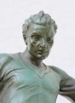 Pamono After Raymond Tschudin, Footballer, 1930s, Metal