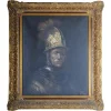 Hot Pamono After Rembrandt van Rijn, The Man in the Gold Helmet, Oil Painting, Framed