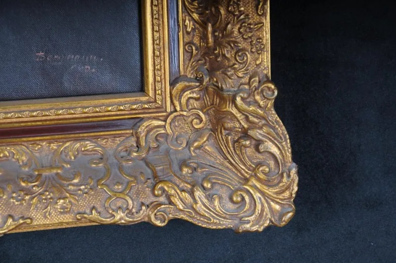 Hot Pamono After Rembrandt van Rijn, The Man in the Gold Helmet, Oil Painting, Framed