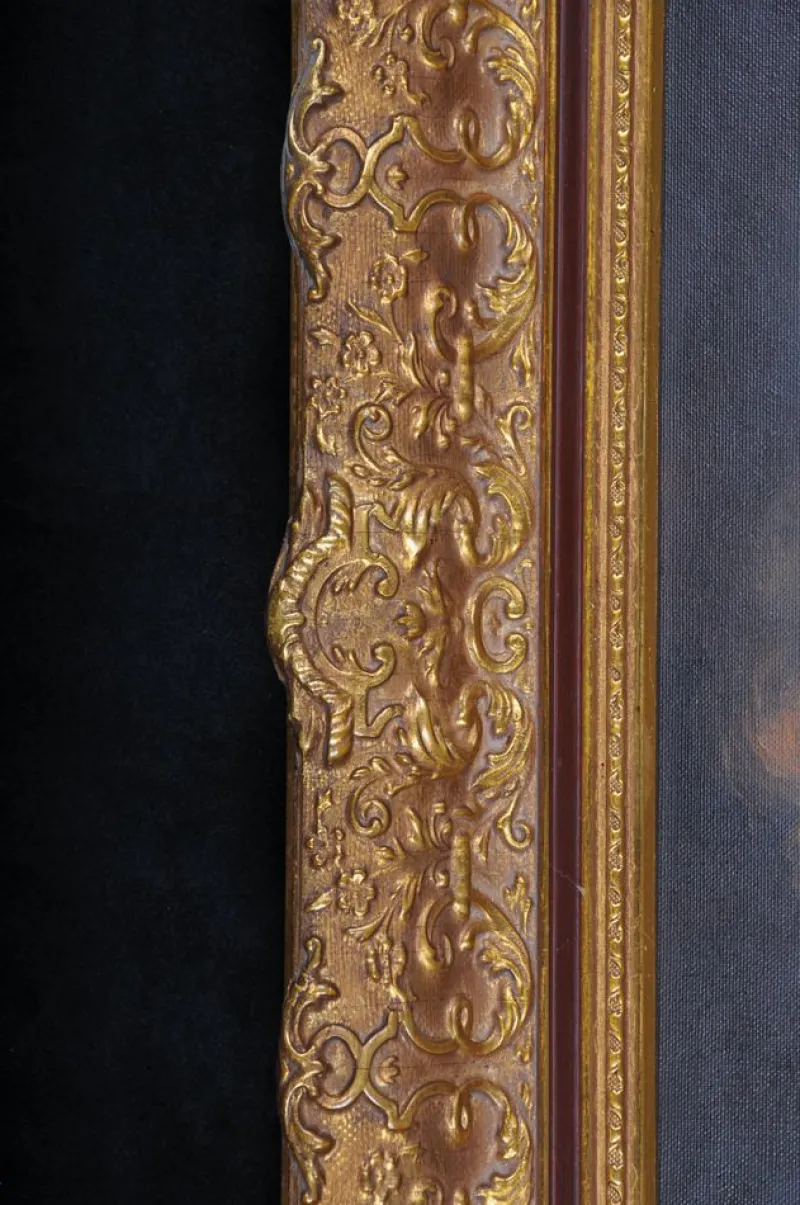 Hot Pamono After Rembrandt van Rijn, The Man in the Gold Helmet, Oil Painting, Framed