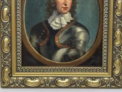 Pamono After Robert Walker, Portrait of General John Lambert in Armour, 1840, Oil on Panel, Framed><noscript><img width=