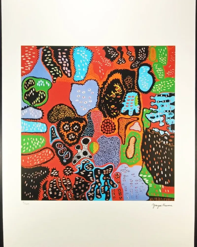 Hot Pamono After Yayoi Kusama, Composition, 1990s, Limited Edition Lithograph