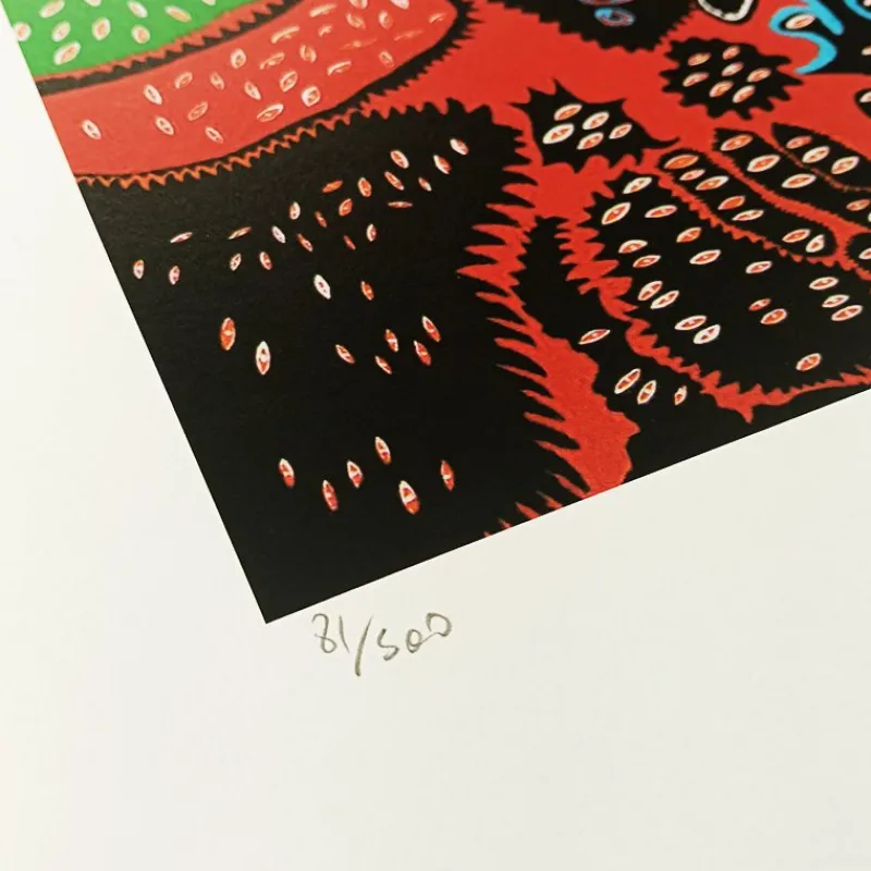 Hot Pamono After Yayoi Kusama, Composition, 1990s, Limited Edition Lithograph