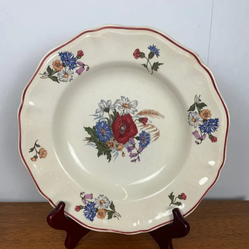 Hot Pamono Agreste Soup Plates from Sarreguemines, 1920s/1950s, Set of 4