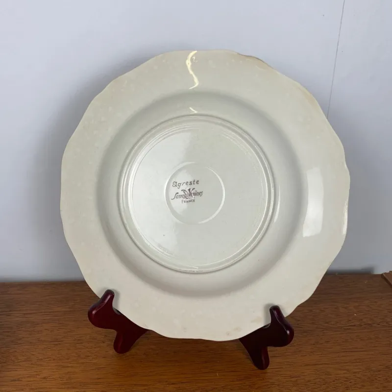 Hot Pamono Agreste Soup Plates from Sarreguemines, 1920s/1950s, Set of 4