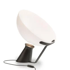 Best Pamono Aida Aluminium and Glass Table Lamp by Angelo Mangiarotti for House of Finn Juhl